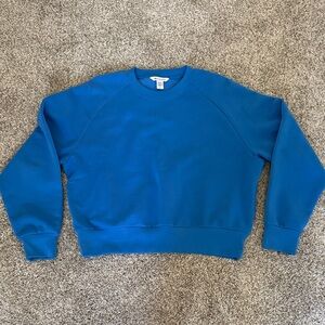 Athleta Crewneck Sweatshirt in Vibrant Blue